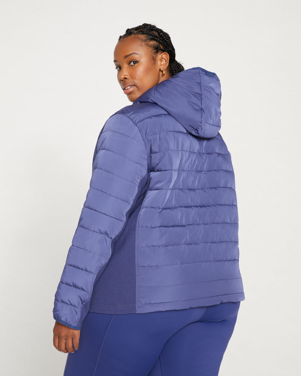 Comfort Panel Light Down Jacket - Rich Cobalt Zoom image 3