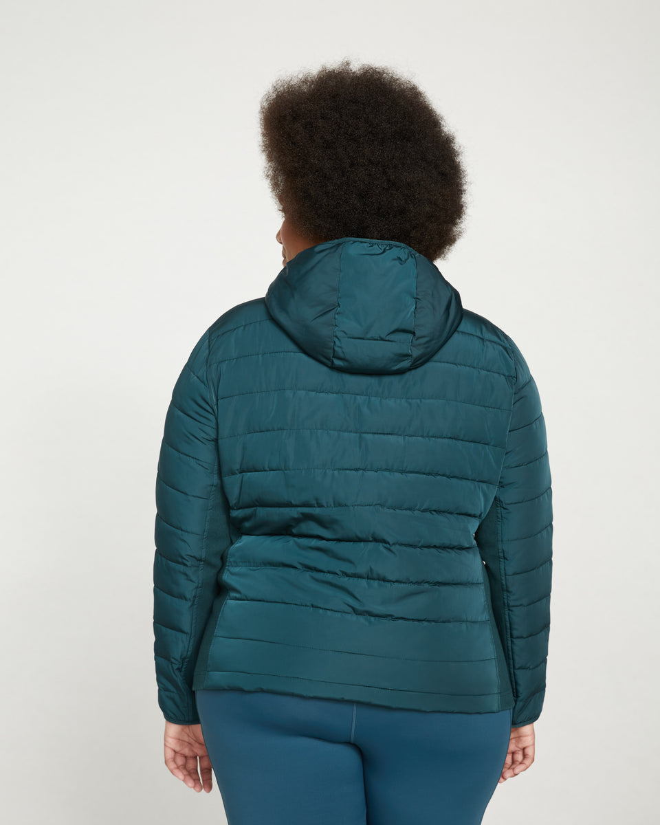 Comfort Panel Light Down Jacket - Deep Sea Zoom image 3