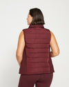 Comfort Panel Sport Puffer Vest - Black Cherry thumbnail 3