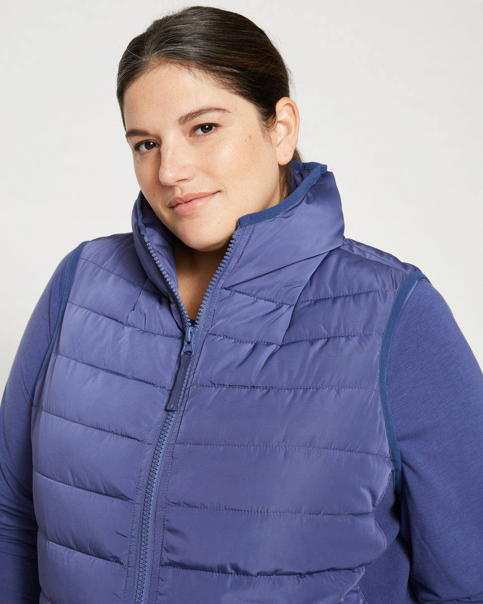 Comfort Panel Sport Puffer Vest - Rich Cobalt Zoom image 1