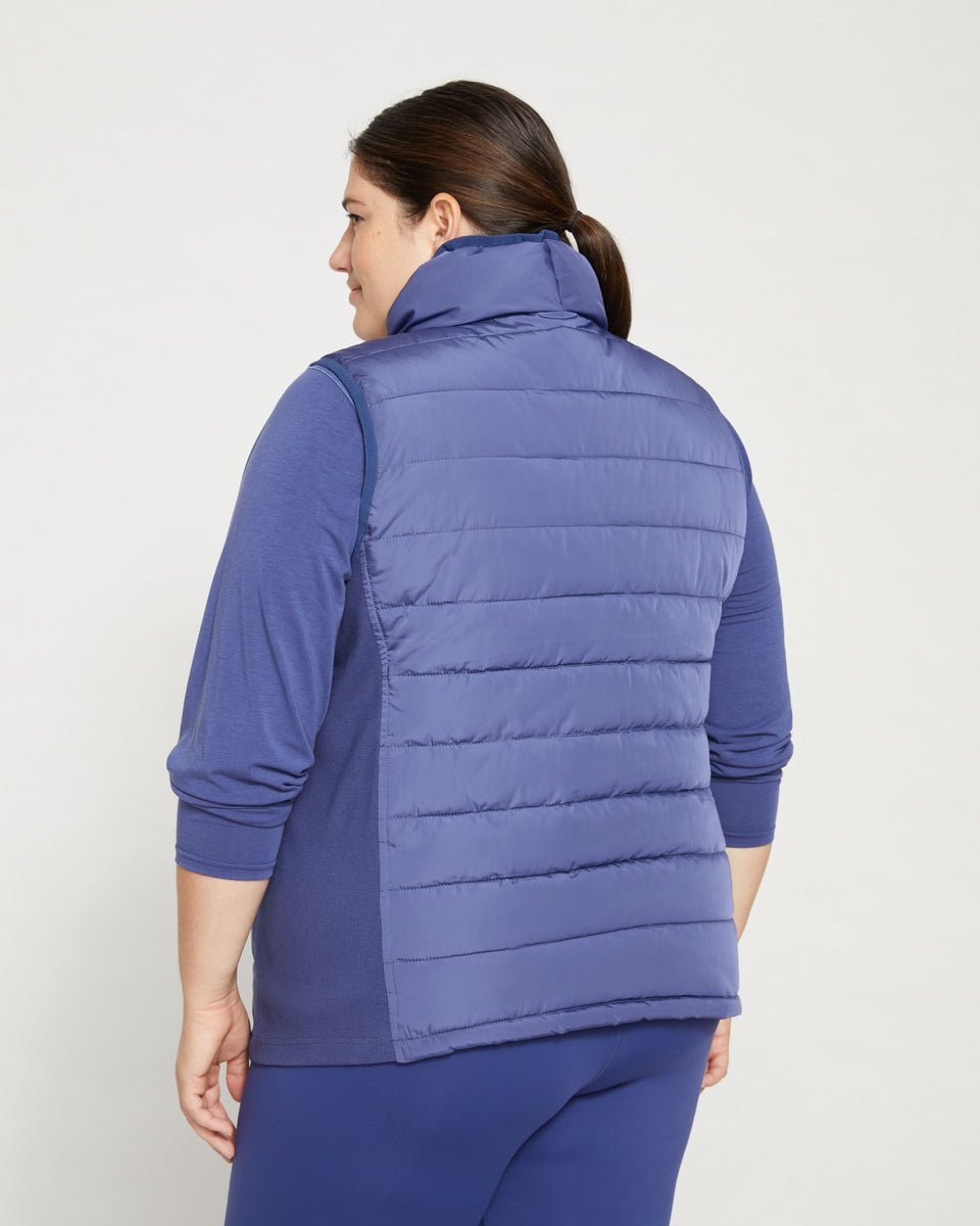 Comfort Panel Sport Puffer Vest - Rich Cobalt Zoom image 3