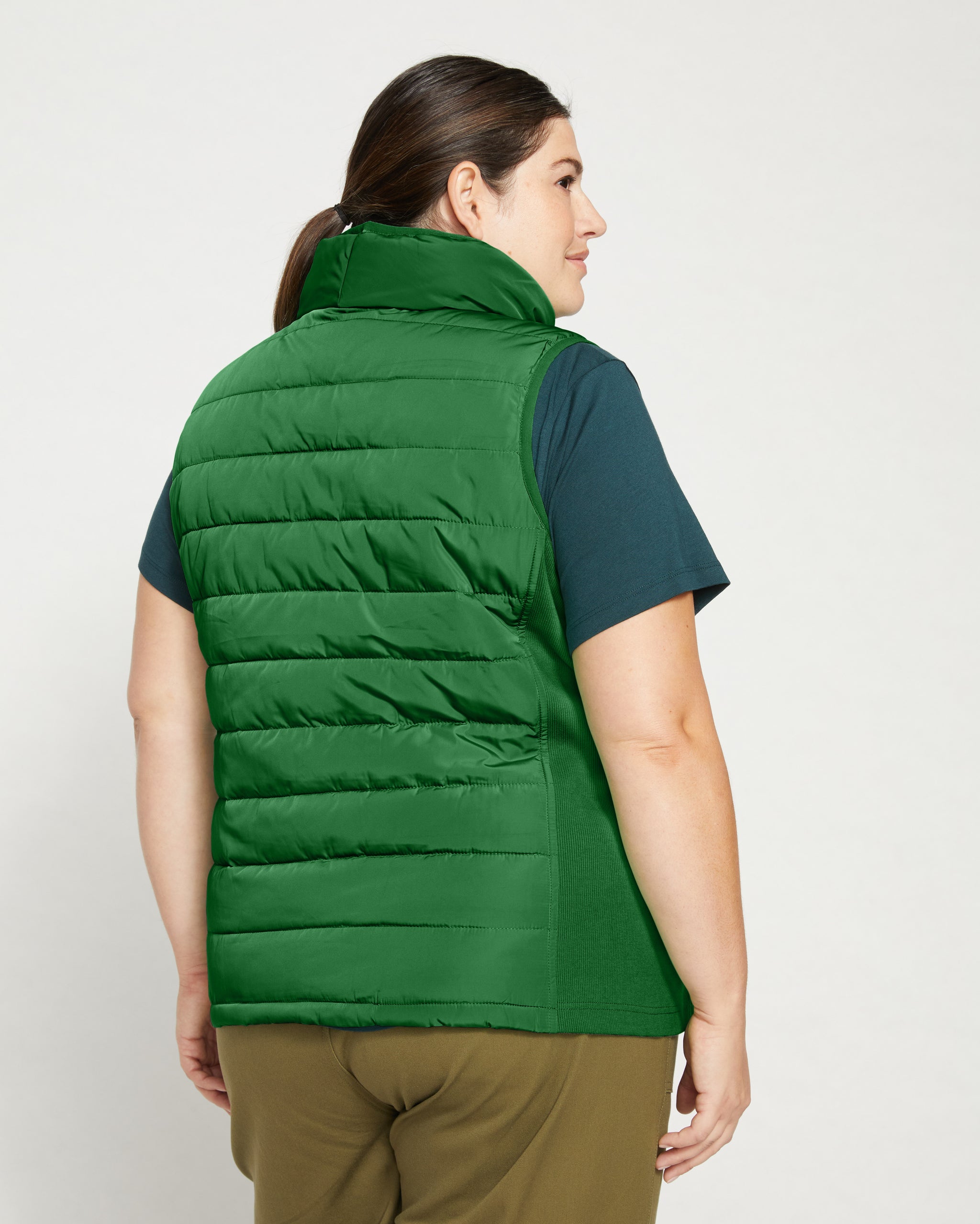 Comfort Panel Sport Puffer Vest - Jardin | Universal Standard