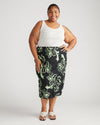 Cooling Stretch Cupro Bias Skirt - Capoterra Hibiscus thumbnail 1