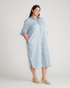 Odeon Stretch Cotton Chambray Shirtdress - Heritage Blue thumbnail 1