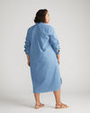 Odeon Stretch Cotton Chambray Shirtdress - Cove Blue thumbnail 3