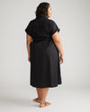 Sandy Stretch Poplin Shirtdress - Black thumbnail 2