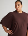Crepe Jersey Capelet Blouse - Brulee thumbnail 0