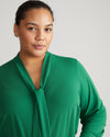 Crepe Jersey Long Sleeve Tess Blouse - Jardin thumbnail 1