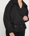 Leonard Cropped Trench Coat - Black thumbnail 0