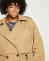 Leonard Cropped Trench Coat - Tan thumbnail 0