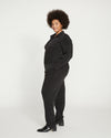 Cooling Stretch Cupro Jumpsuit - Black thumbnail 3