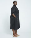 Cooling Stretch Cupro Savannah Dress - Black thumbnail 2