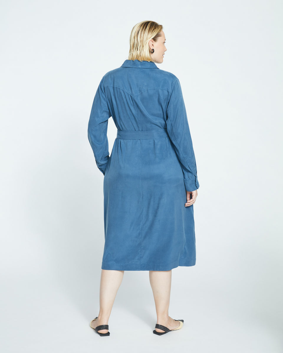 Cooling Stretch Cupro Savannah Dress - Storm Zoom image 3