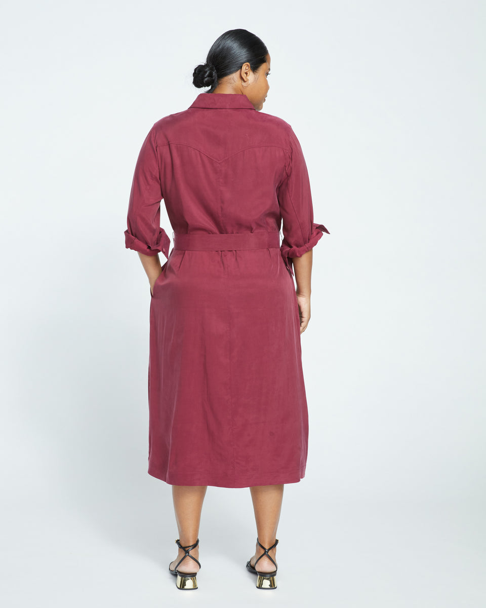 Cooling Stretch Cupro Savannah Dress - Rioja Zoom image 4