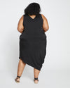 Iconic Cooling Cupro Geneva V Tank Dress - Black thumbnail 3