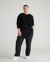 Merino Cupro Sweater Tunic - Black thumbnail 1