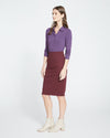 Danube Jersey Skirt - Black Cherry thumbnail 2