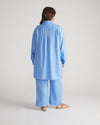 Dawn Linen Hi Low Tunic - Hamptons Hydrangea thumbnail 3