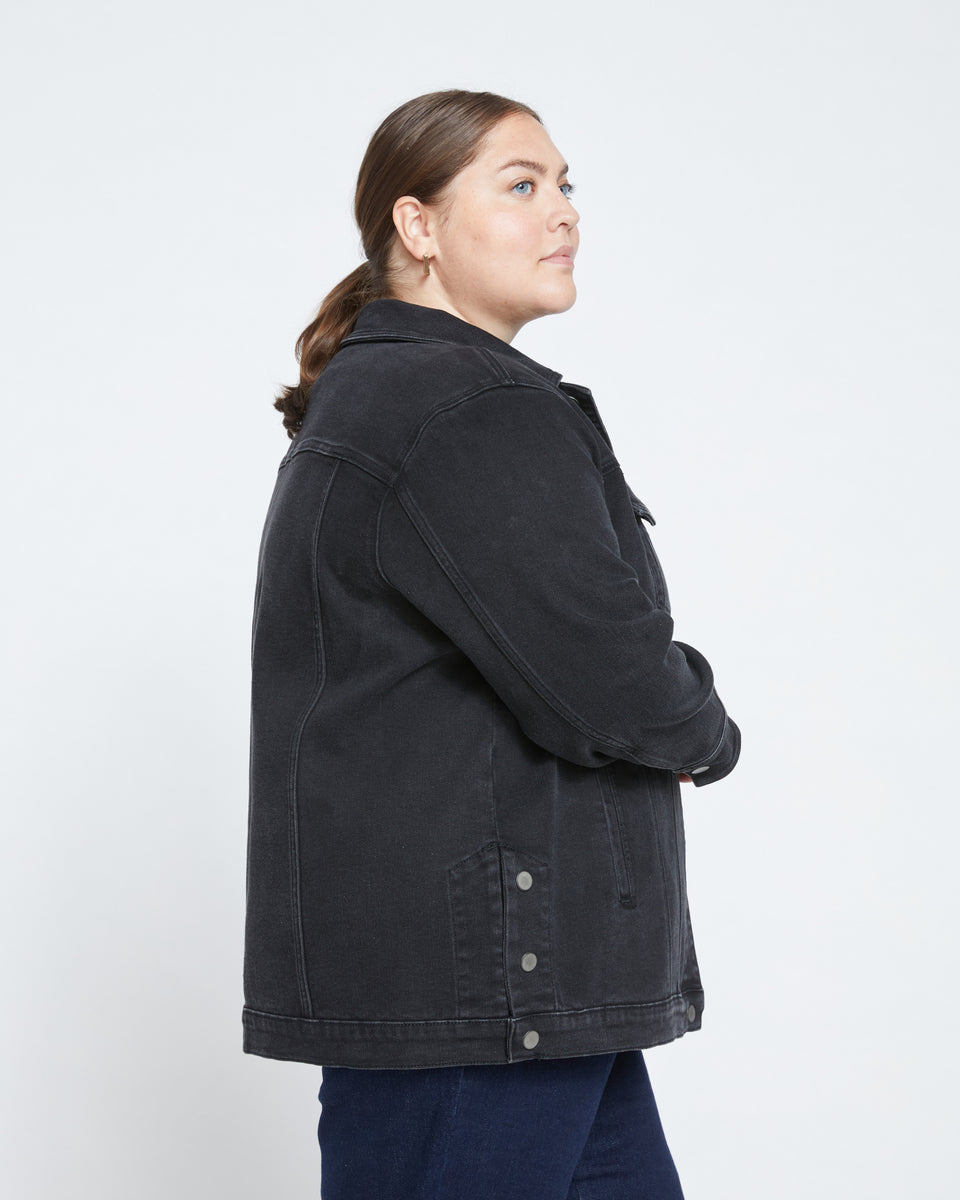 Denim Chore Jacket - Broken Black Zoom image 3