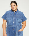 Kate Denim Jumpsuit - Austin Blue thumbnail 1