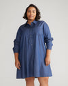 Perfect Tencel Chambray Drop Waist Shirtdress - Midnight Blue thumbnail 0