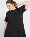 Sunday Garden T-Shirt Dress - Black thumbnail 1