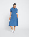 Sunday Garden T-Shirt Dress - Bleu Scolaire thumbnail 0