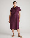 Dune Linen Shirtdress - Acai thumbnail 0