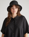 Dune Short Sleeve Linen Shirt - Black thumbnail 0