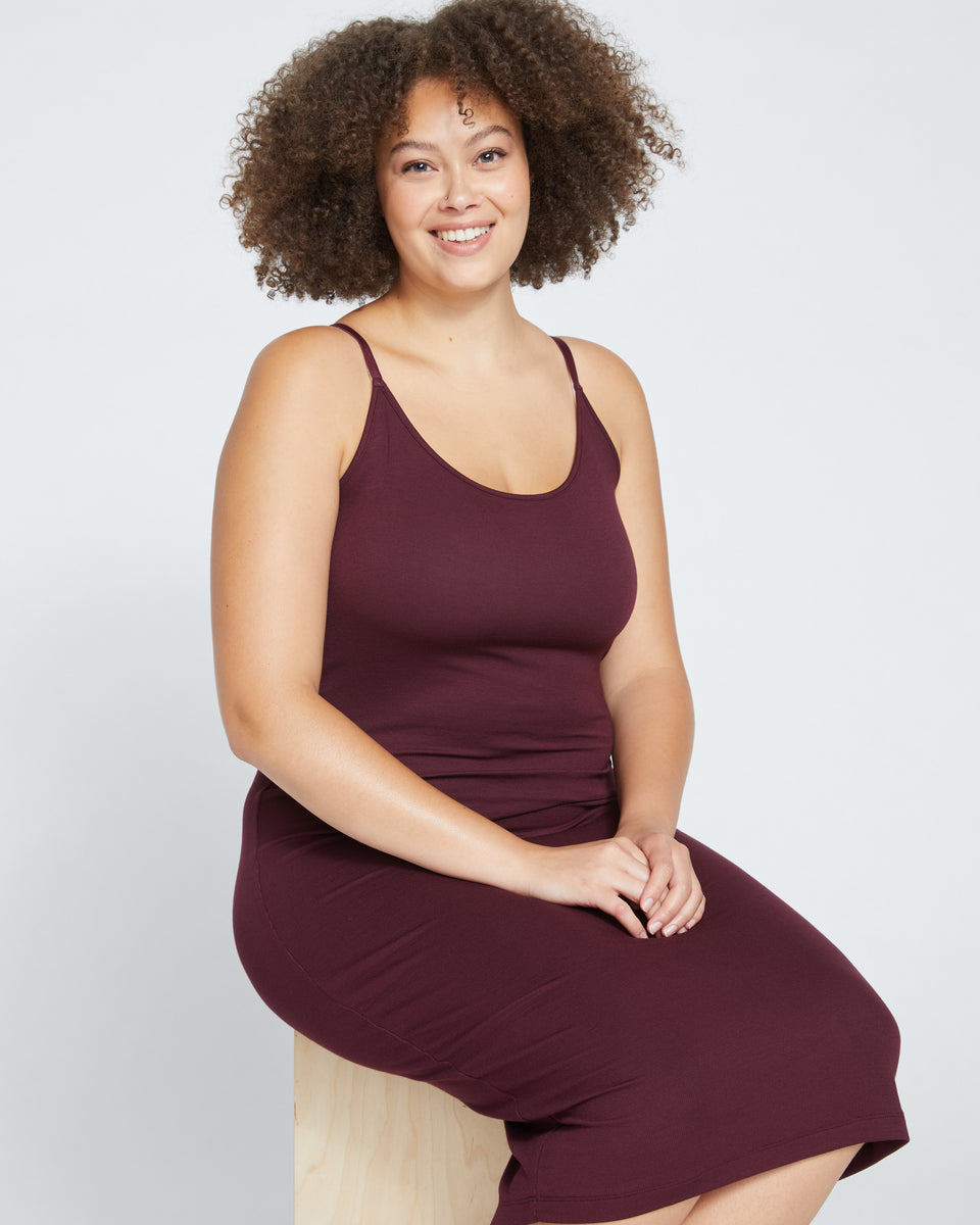 Foundation Cami Dress - Black Cherry Zoom image 1