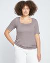 Foundation Short Sleeve Square Neck Tee - Nutmeg thumbnail 0