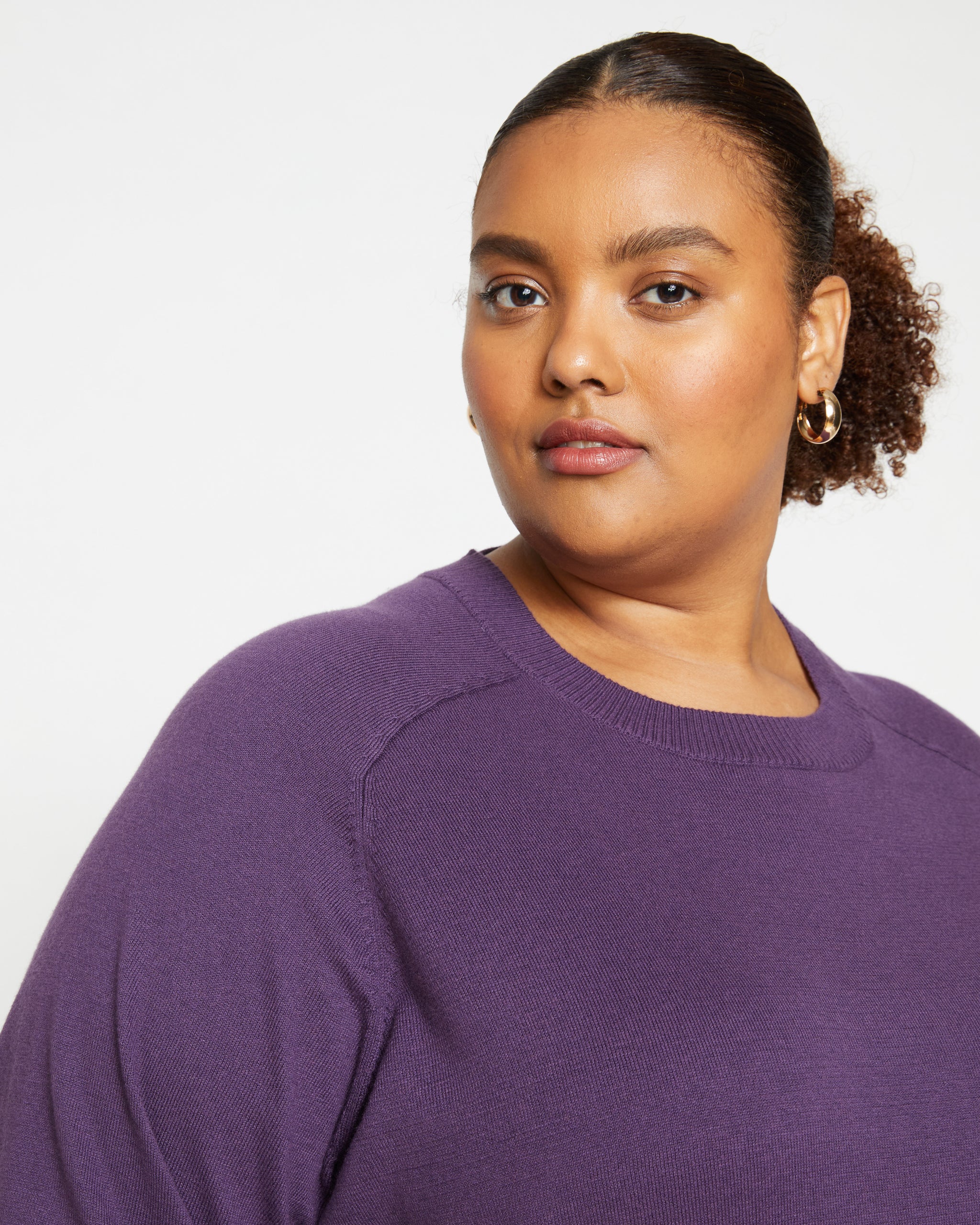 Eco Relaxed Core Sweater - Potion Purple | Universal Standard
