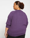 Eco Relaxed Core Sweater - Potion Purple thumbnail 3