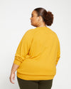 Eco Relaxed Core Sweater - Dried Saffron thumbnail 3
