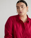 Elbe Popover Stretch Poplin Shirt Classic Fit - Cerise thumbnail 1