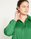 Elbe Popover Stretch Poplin Shirt Classic Fit - Kelly Green thumbnail 0