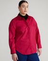 Elbe Stretch Poplin Shirt Classic Fit - Cerise thumbnail 2