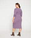 Foundation Long Sleeve Square Neck Dress - Dried Violet thumbnail 3