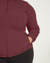 Next-to-Naked Hooded Zip Jacket - Black Cherry thumbnail 0