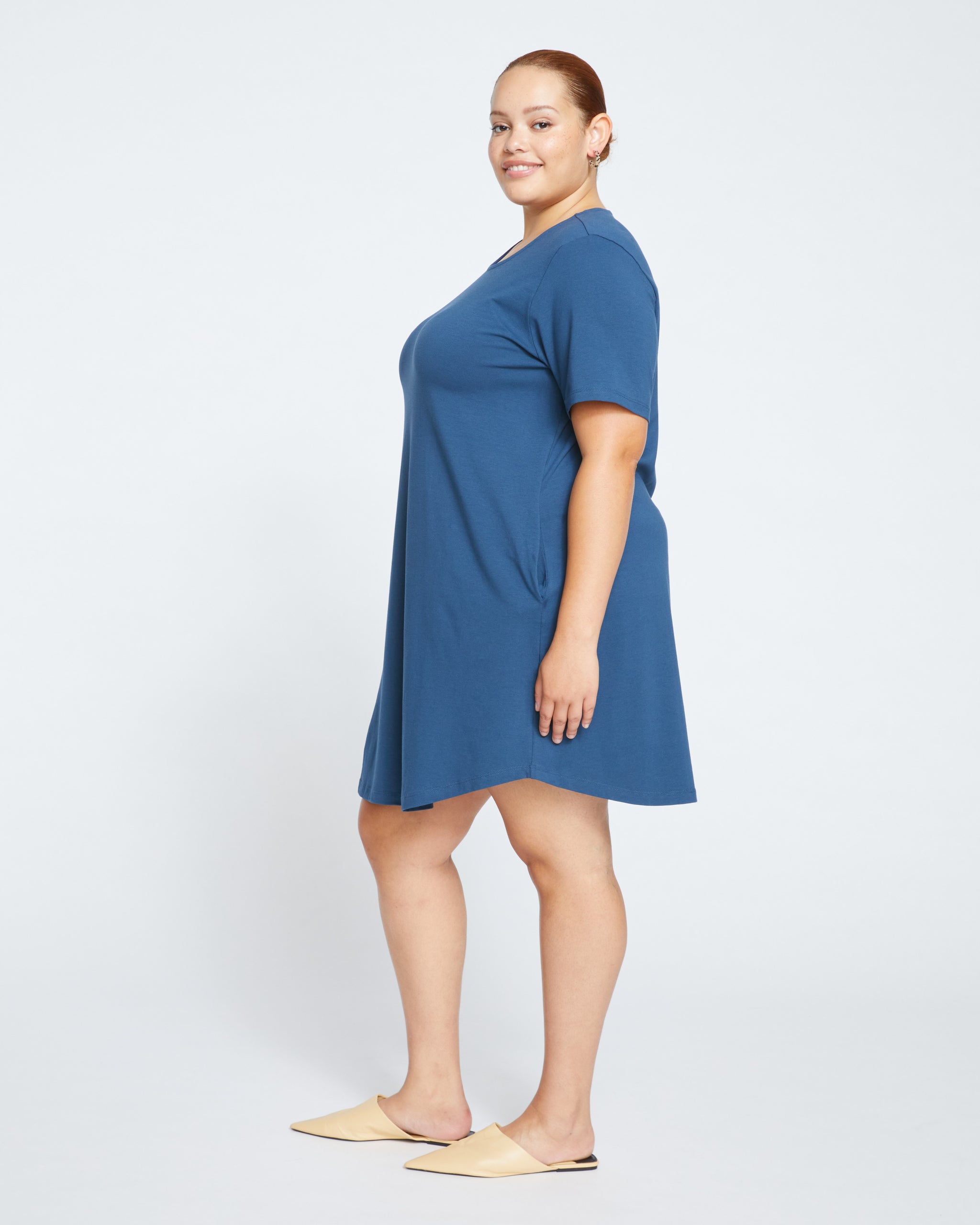 Halie T-Shirt Dress - Storm | Universal Standard