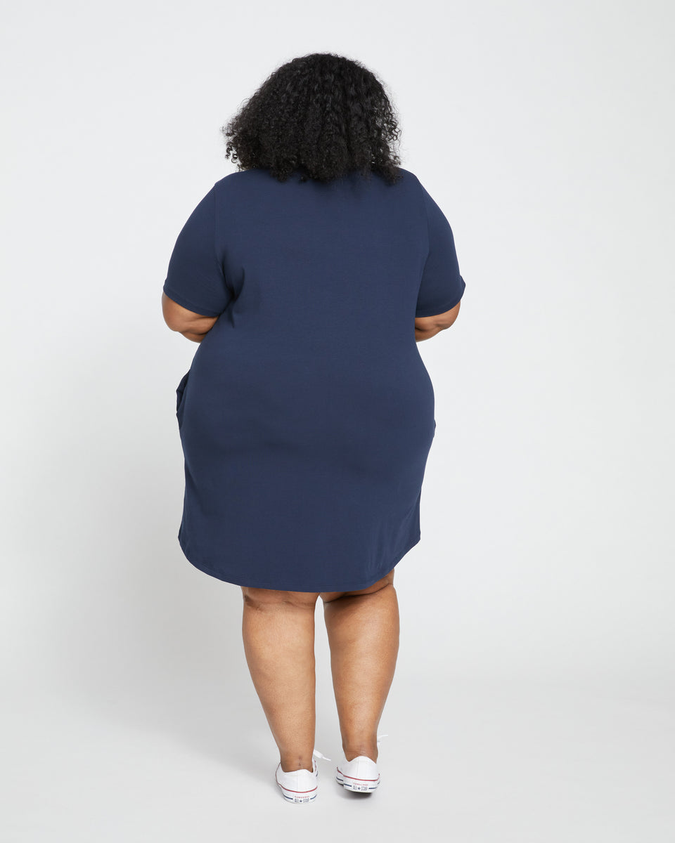 Halie T-Shirt Dress - Navy Zoom image 3