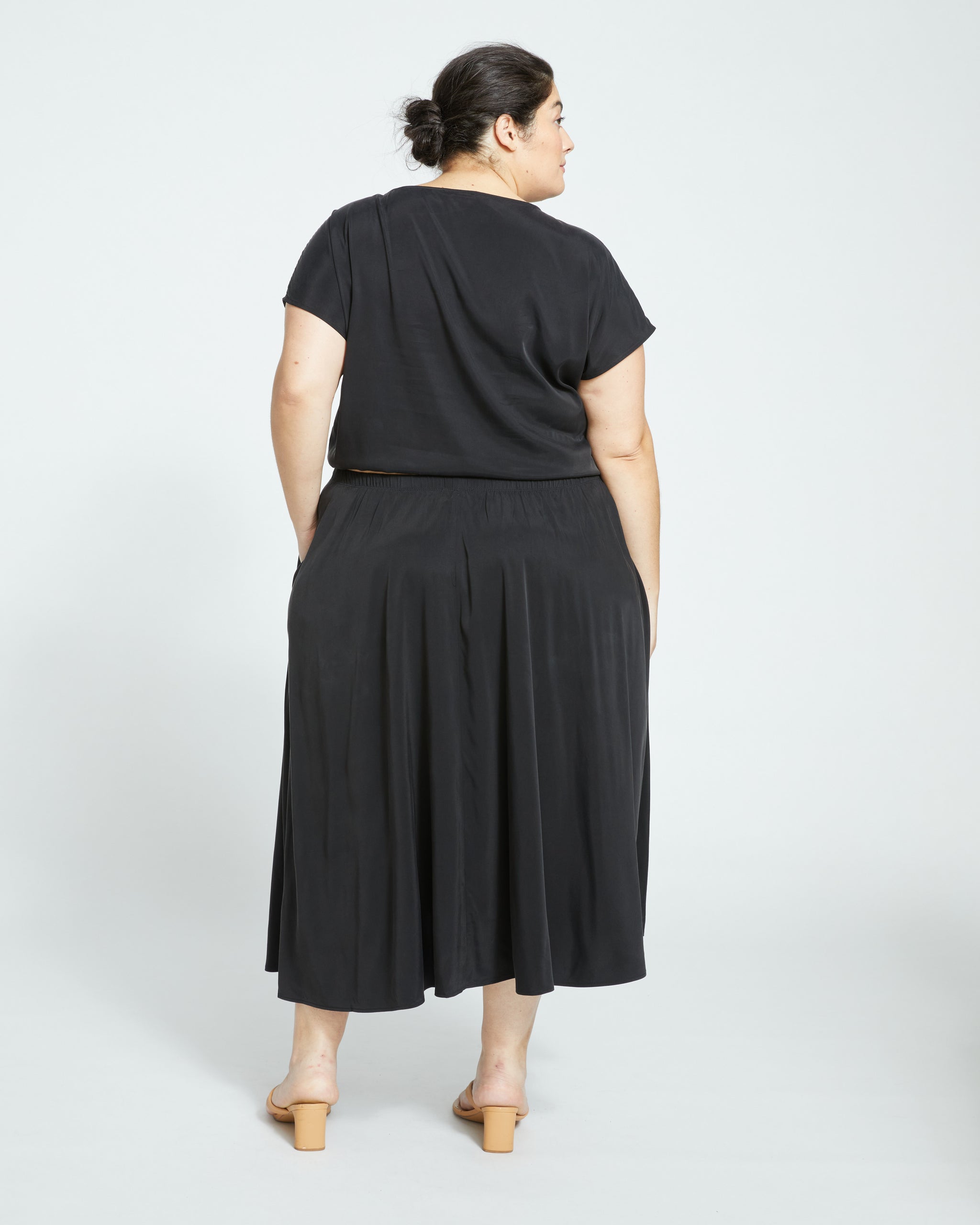 Palma Cupro Skirt - Black | Universal Standard
