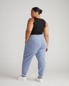 Peachy Terry Drawstring Jogger - Pressed Pansy thumbnail 3