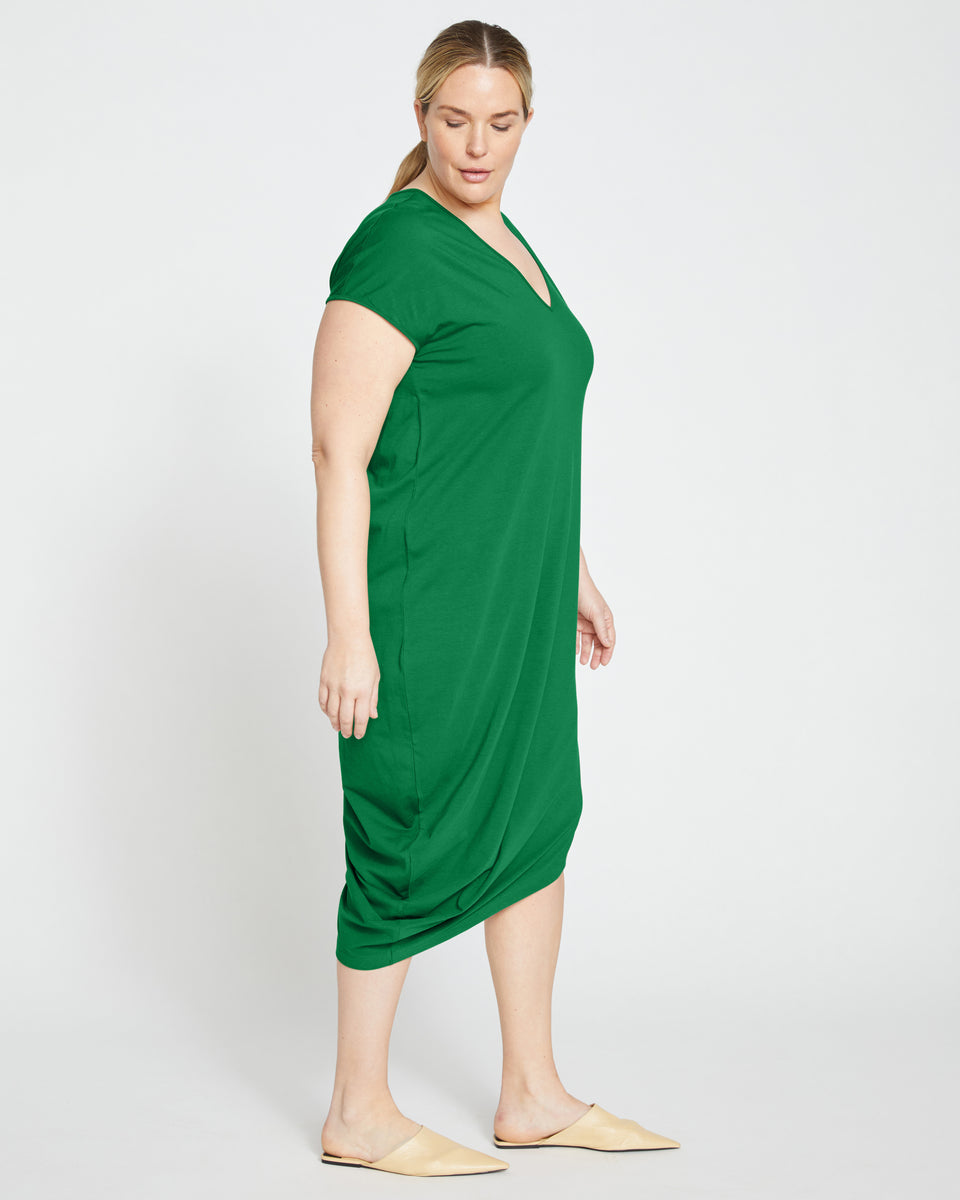 Iconic Geneva V-Neck Dress - Jardin Zoom image 2