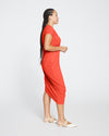 Iconic Geneva V-Neck Dress - Sanguinello thumbnail 2