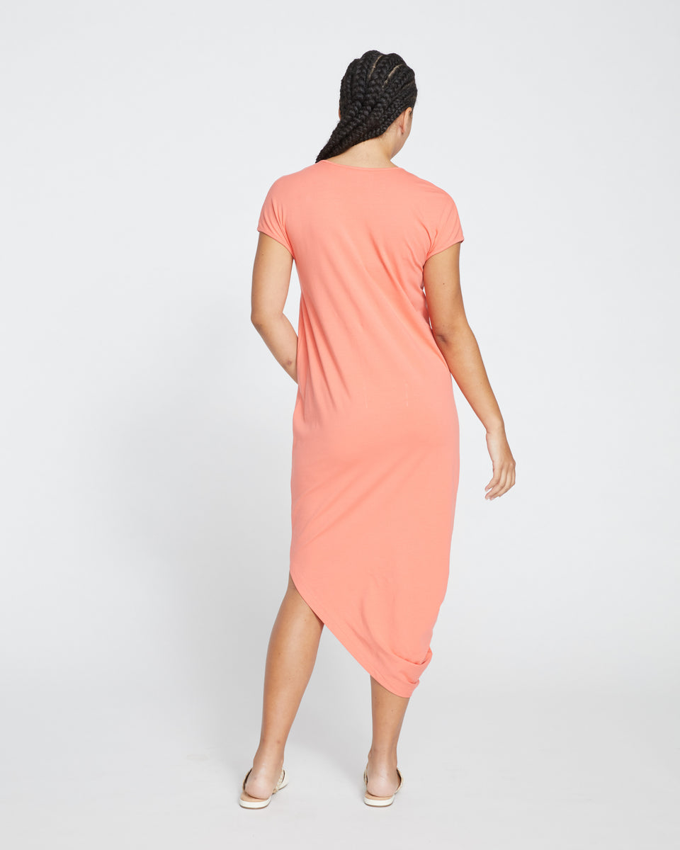 Iconic Geneva V-Neck Dress - Sunset Zoom image 3