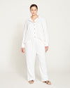 Iris Linen Easy Pull-On Pants - White thumbnail 0