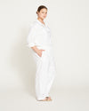 Iris Linen Easy Pull-On Pants - White thumbnail 1