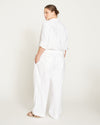 Iris Linen Easy Pull-On Pants - White thumbnail 4
