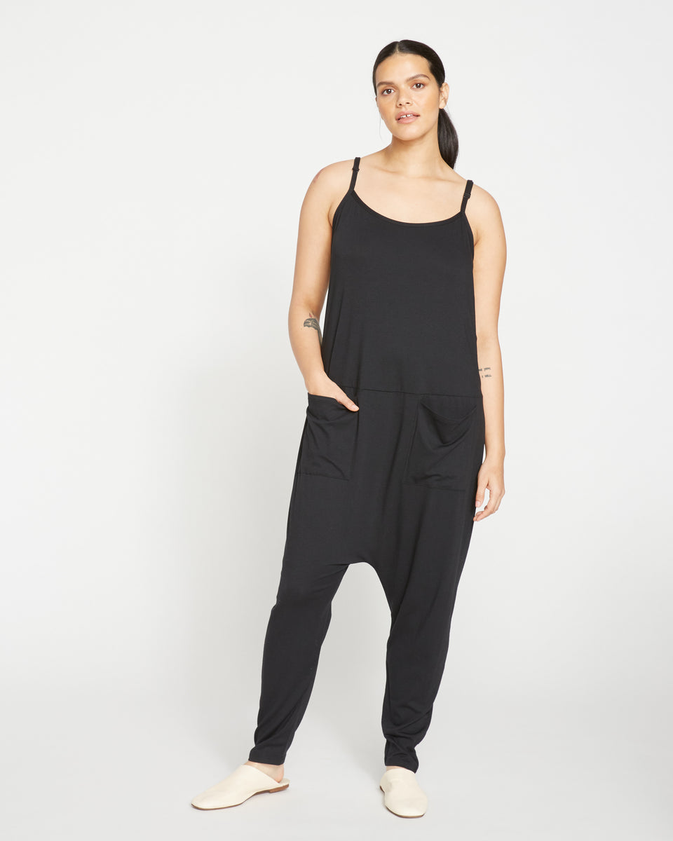 UltimateS Jackson Sleeveless Jumpsuit - Black Zoom image 0